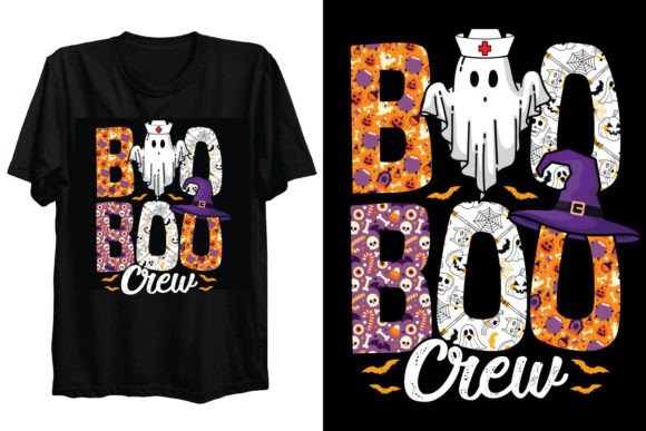 Boo Boo Crew Halloween Nurse T Shirt Graphics