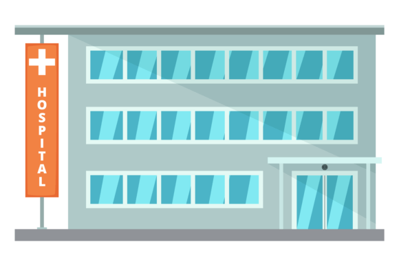 Hospital Facade Graphics for Digital Sellers