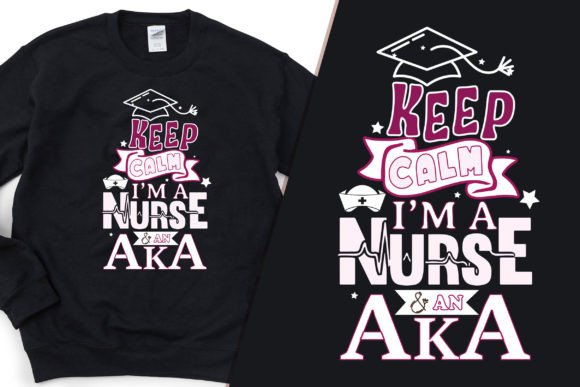 Keep Calm Proud Nurse Typography T-shirt Graphics