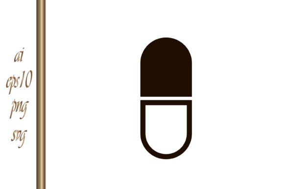 Medical Pill Medicine Stencil Capsule: Graphics for Editorial Use