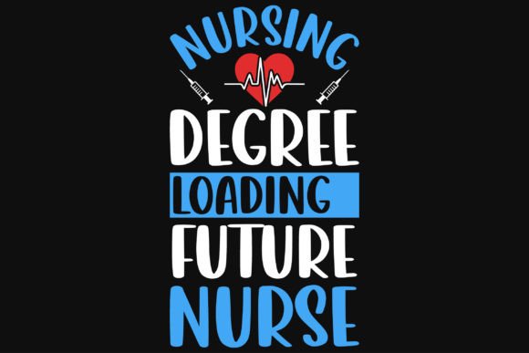 Nurse Typographic T-Shirt Design Graphics