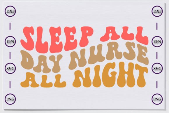 Nurse Unique Retro T-shirt Design, Sleep Graphics