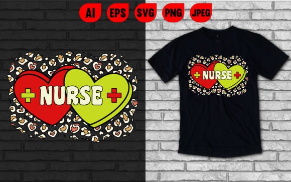 Nurse Valentine's Day T-Shirt Graphics
