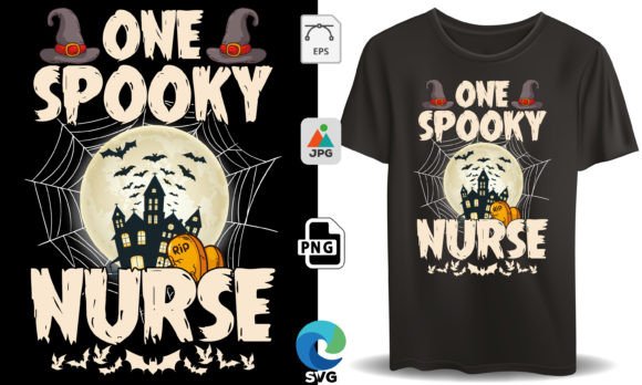 One Spooky Nurse Happy Halloween Graphics